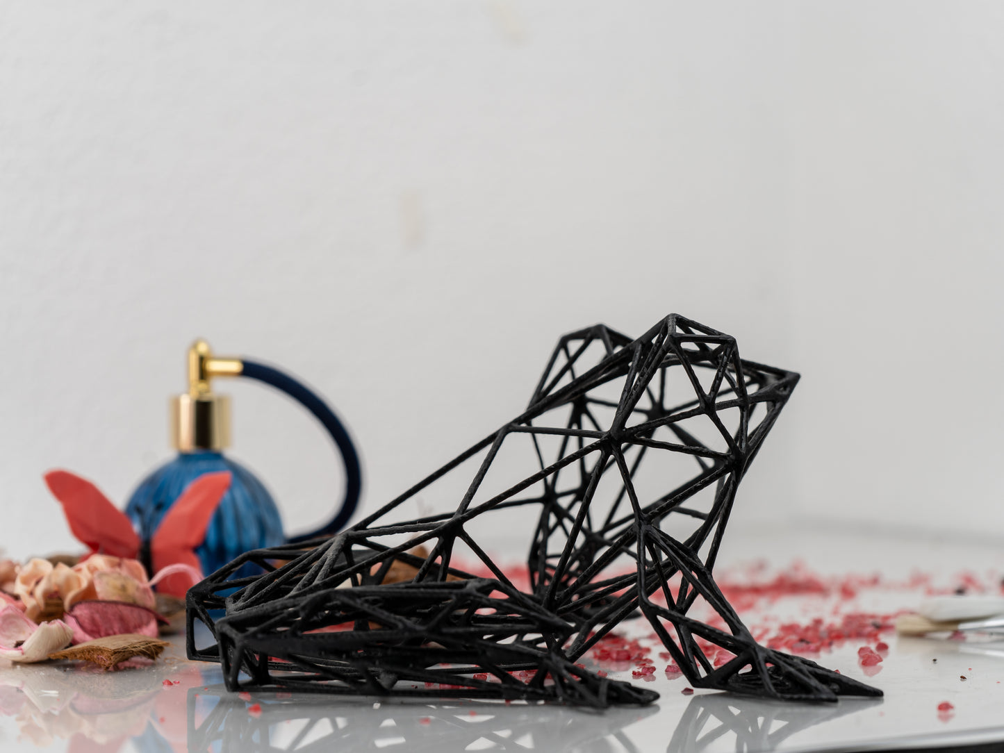 Geometrische Frosch-Dekor-Skulptur