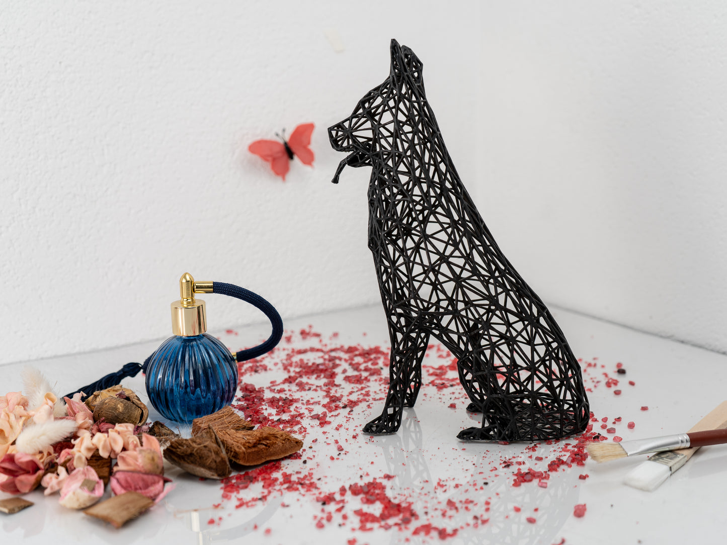 Deutsche Schäferhund-Skulptur