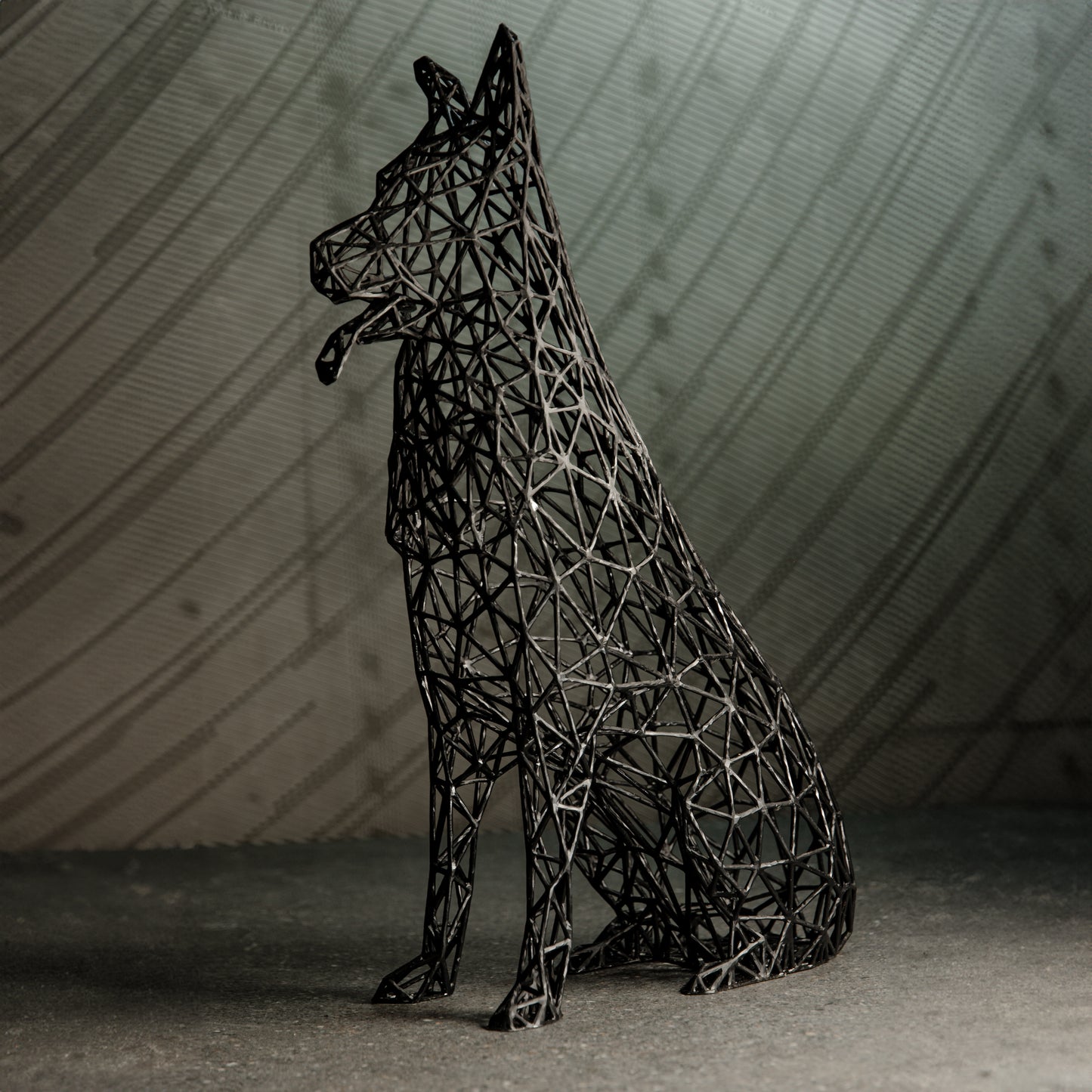 Deutsche Schäferhund-Skulptur