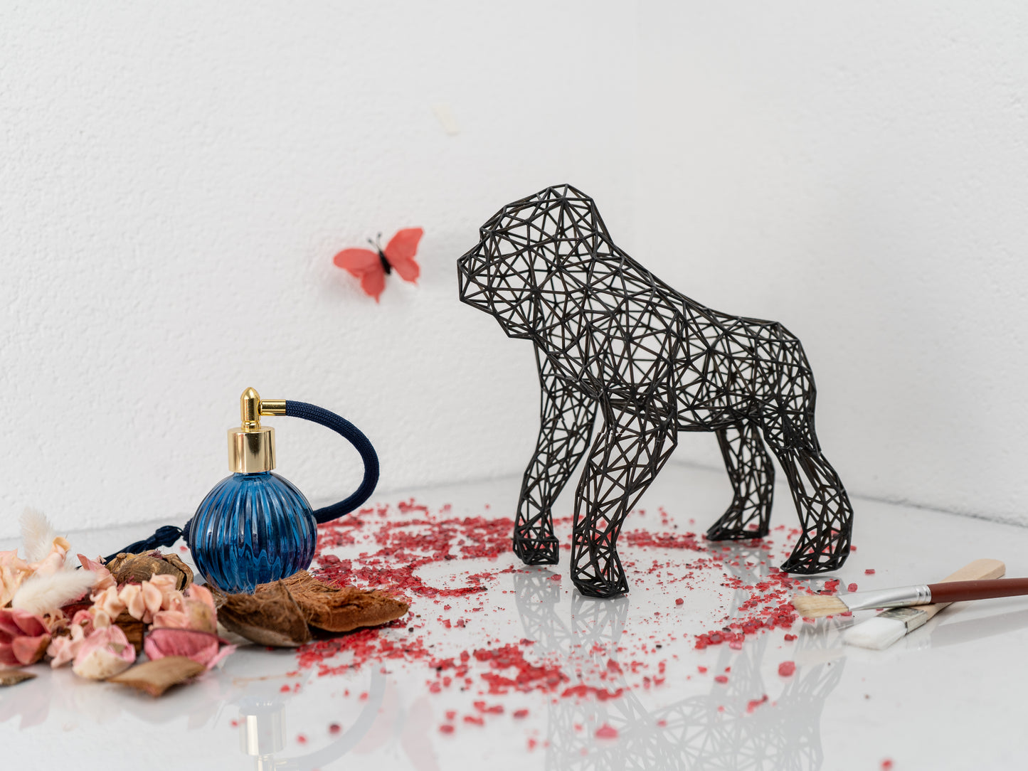 Gorilla-Skulptur – langlebiges Kunstwerk aus Kunstharz