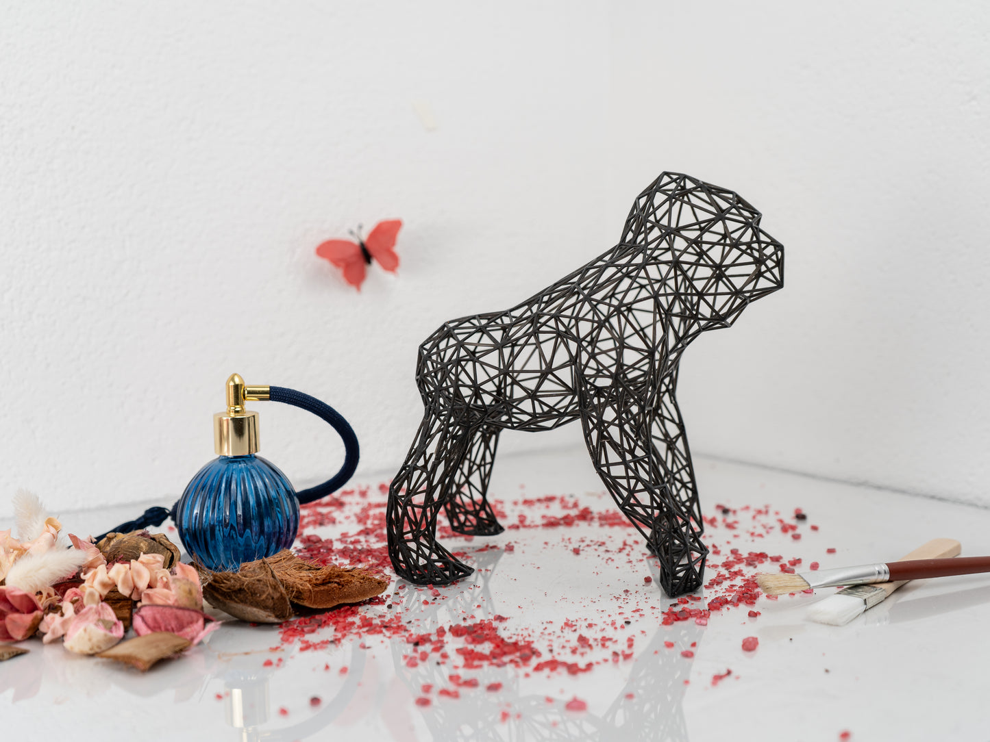 Gorilla-Skulptur – langlebiges Kunstwerk aus Kunstharz