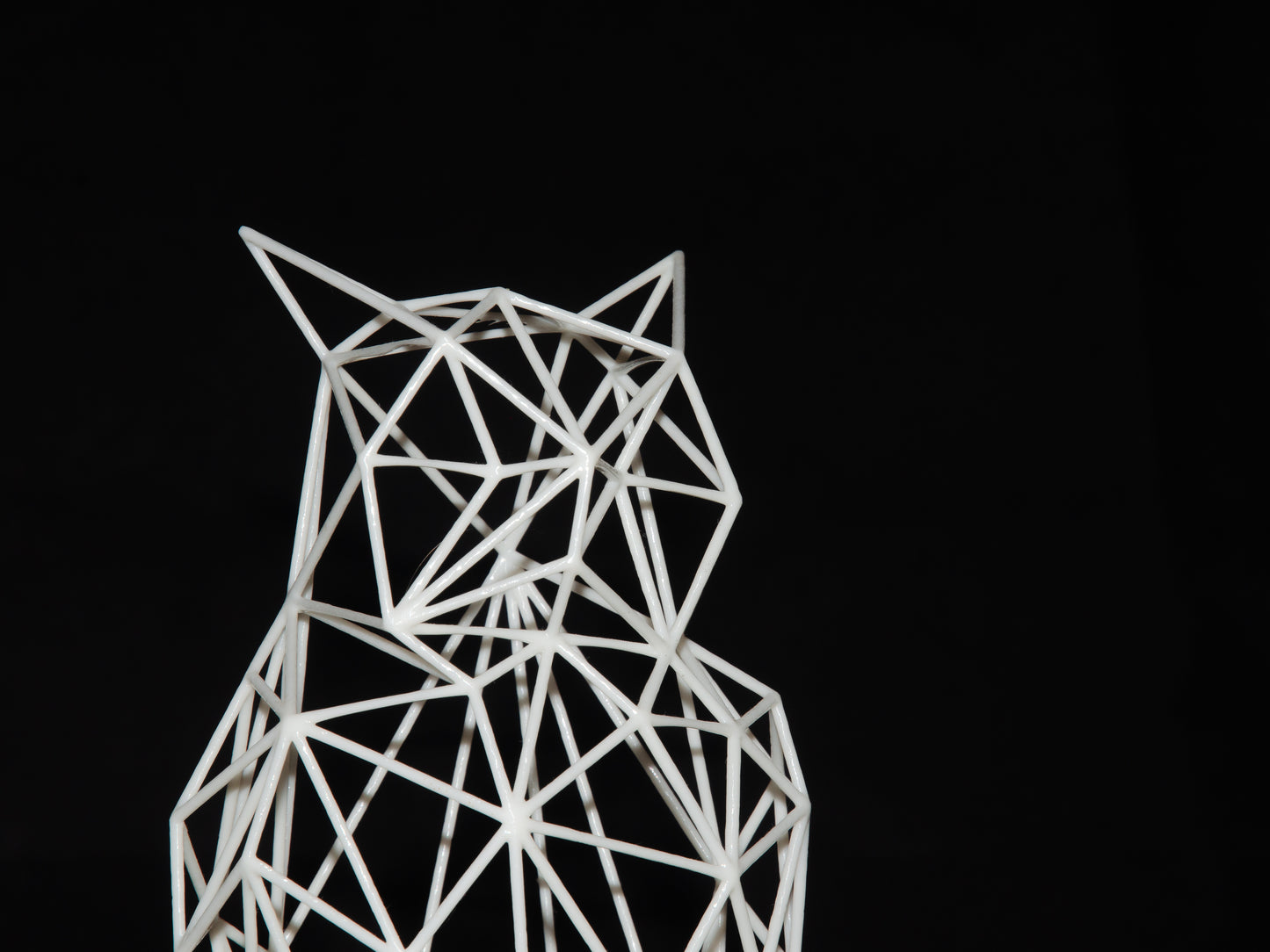 Minimalistische Eulenskulptur