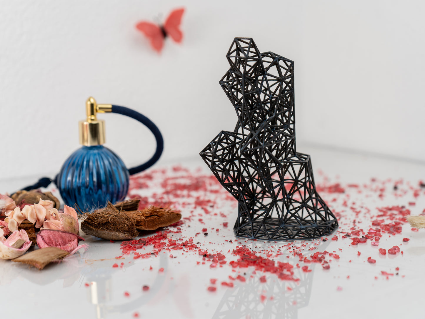Der Denker, moderne einzeilige 3D-Skulptur