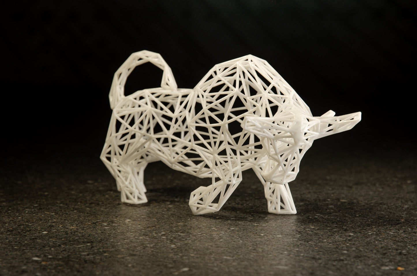 Stier-Dekor-Skulptur