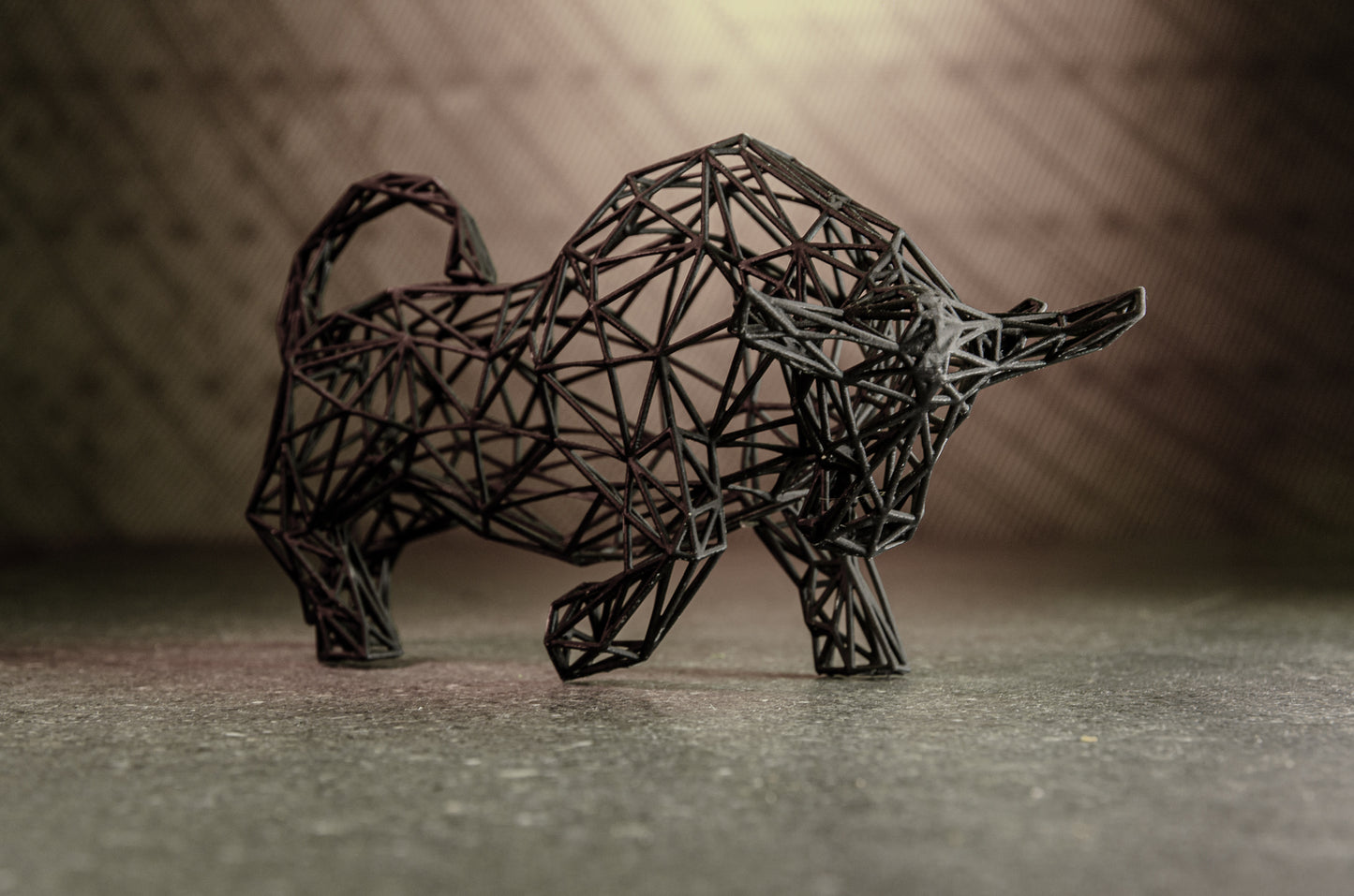 Stier-Dekor-Skulptur
