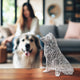 Collie Geo-Skulptur