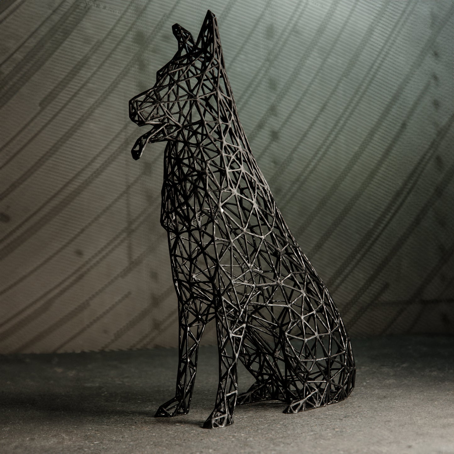 Deutsche Schäferhund-Skulptur