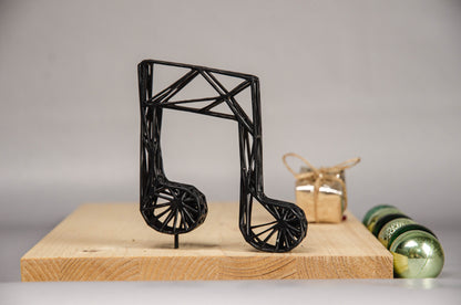 Tischdeko „Achtelnote“ – Einzigartige Gitter-Skulptur mit Musiknote – Moderne und böhmische Wohndekoration 