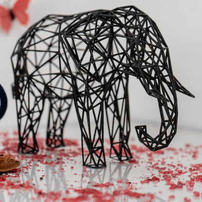 Majestic Elephant Wire Sculpture