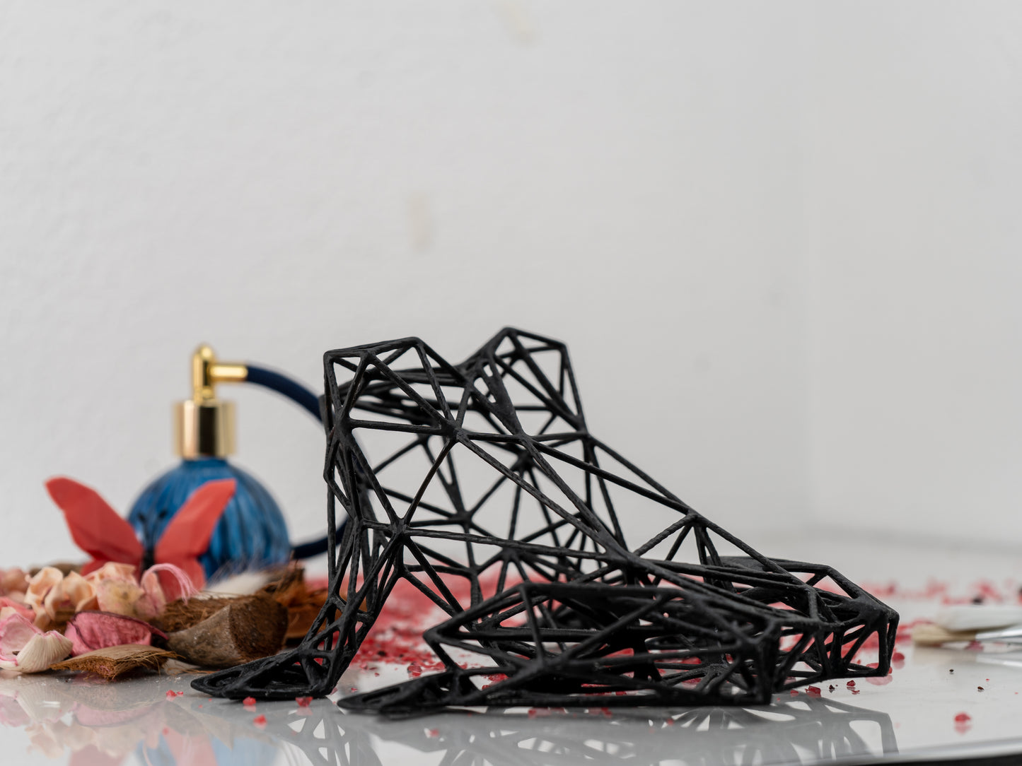 Geometrische Frosch-Dekor-Skulptur