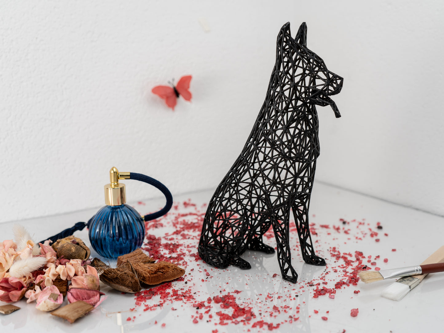 Deutsche Schäferhund-Skulptur