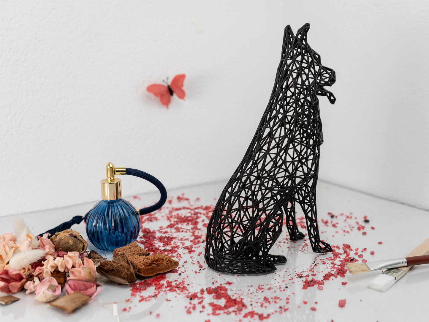 Deutsche Schäferhund-Skulptur