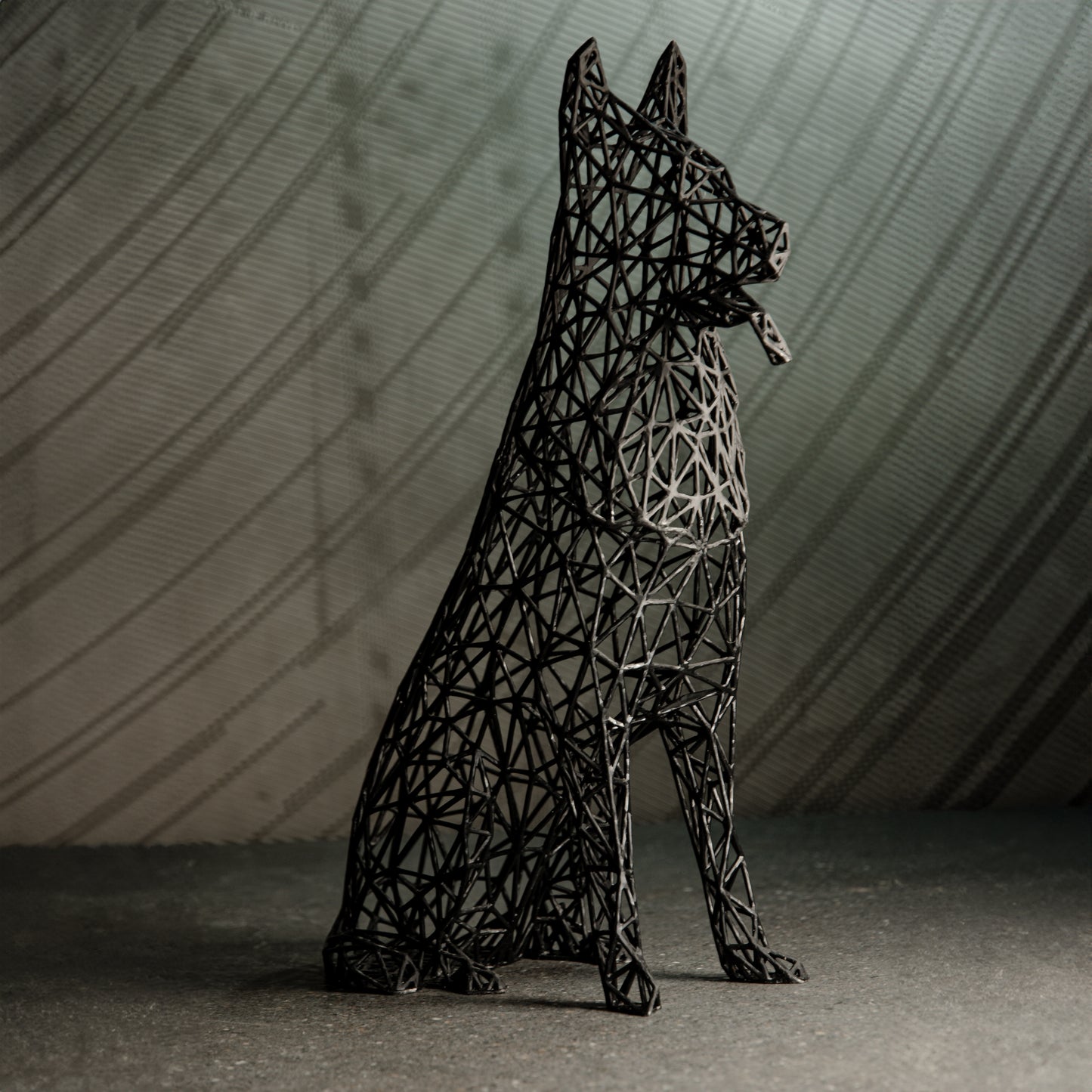 Deutsche Schäferhund-Skulptur