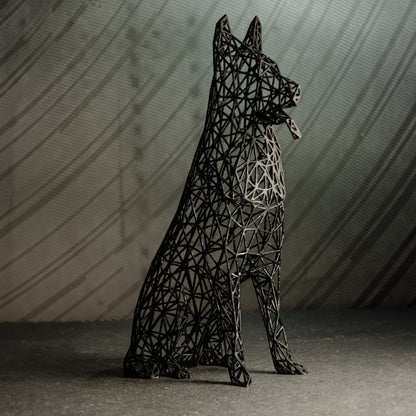 Deutsche Schäferhund-Skulptur