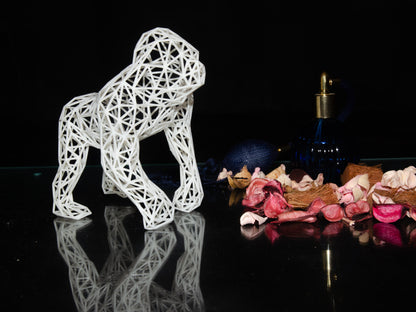 Gorilla Sculpture - Durable Resin Artwork