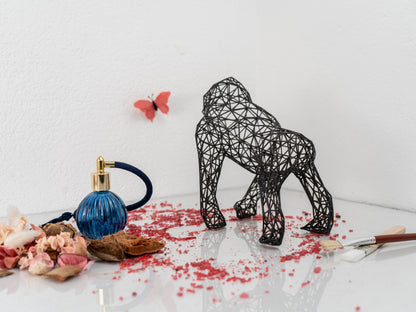 Gorilla Sculpture - Durable Resin Artwork