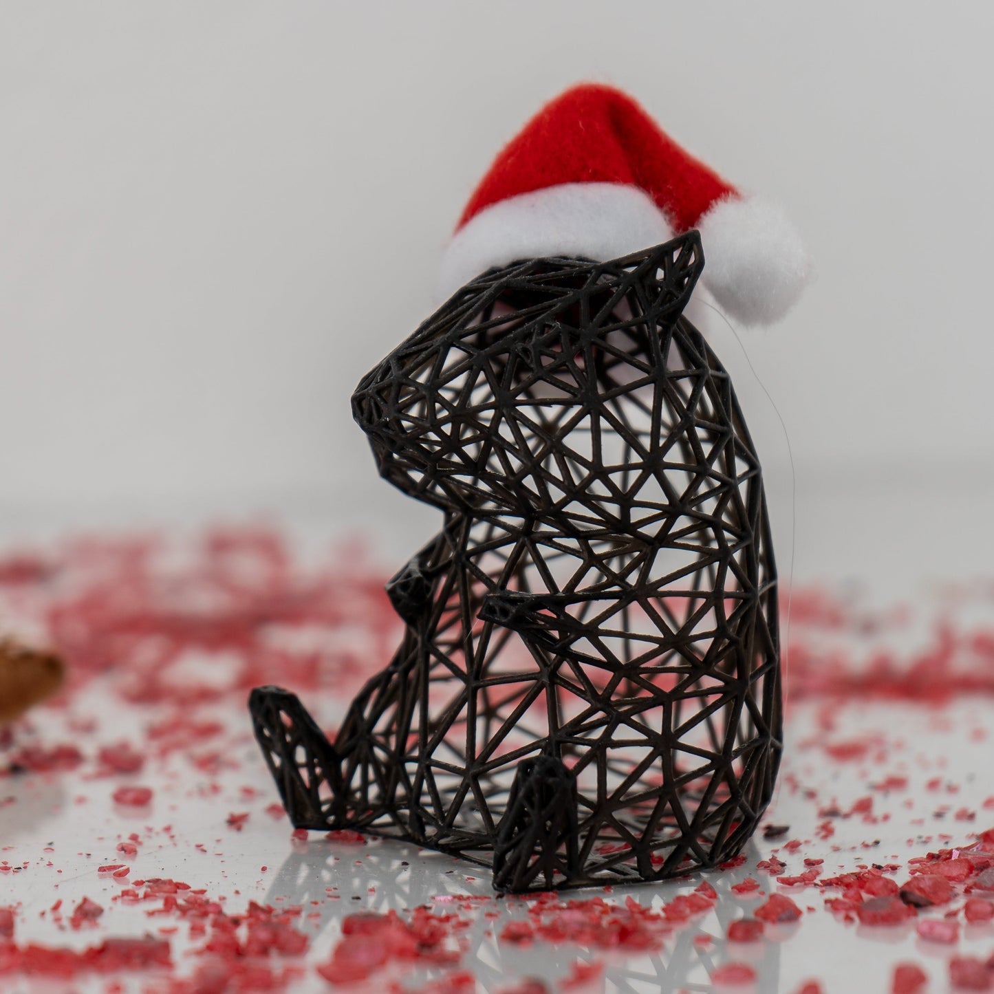 Süßer Weihnachtshamster mit Mütze