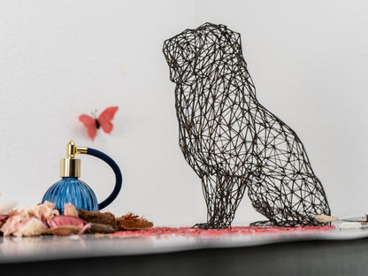 Majestic Lion Wire Art Sculpture