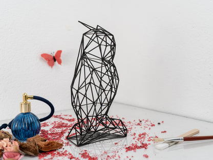 Minimalistische Eulenskulptur