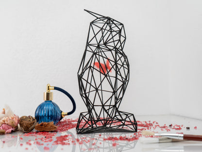 Minimalistische Eulenskulptur