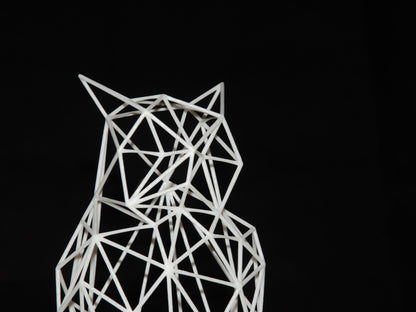 Minimalistische Eulenskulptur