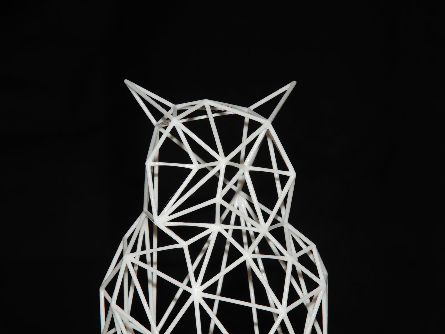 Minimalistische Eulenskulptur