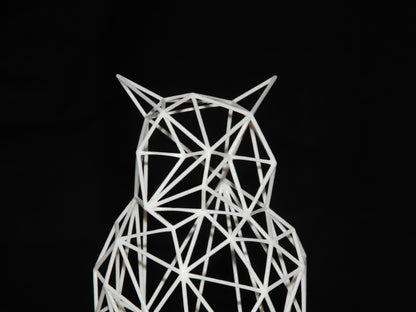 Minimalistische Eulenskulptur