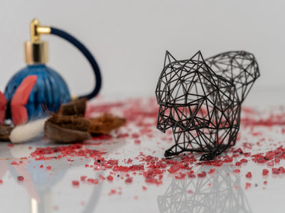 Enchanting Squirrel Wire Decor Sculpture