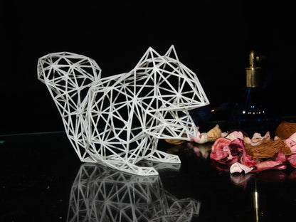 Enchanting Squirrel Wire Decor Sculpture