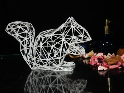 Enchanting Squirrel Wire Decor Sculpture