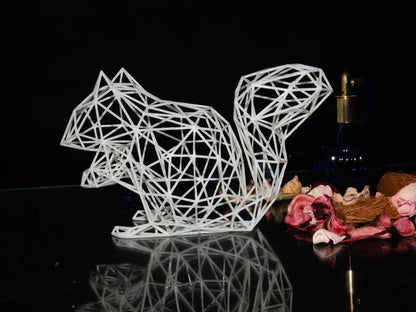 Enchanting Squirrel Wire Decor Sculpture