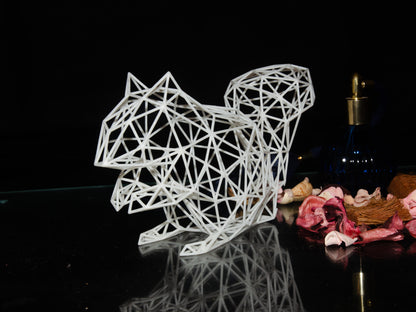 Enchanting Squirrel Wire Decor Sculpture