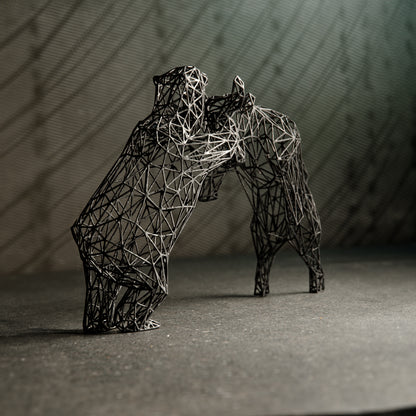 Bull vs. Bear Market Statue - Decor Sculpture