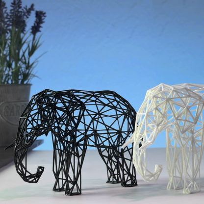 Majestic Elephant Wire Sculpture