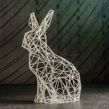 Filigrane Kaninchen-Dekor-Skulptur
