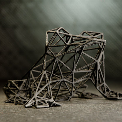 Geometrical Frog Decor Sculpture