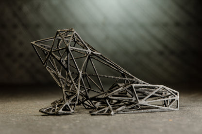Geometrical Frog Decor Sculpture