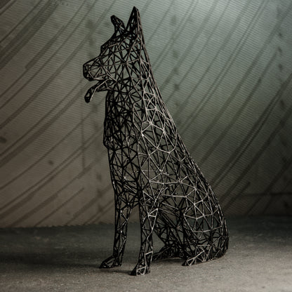 Deutsche Schäferhund-Skulptur