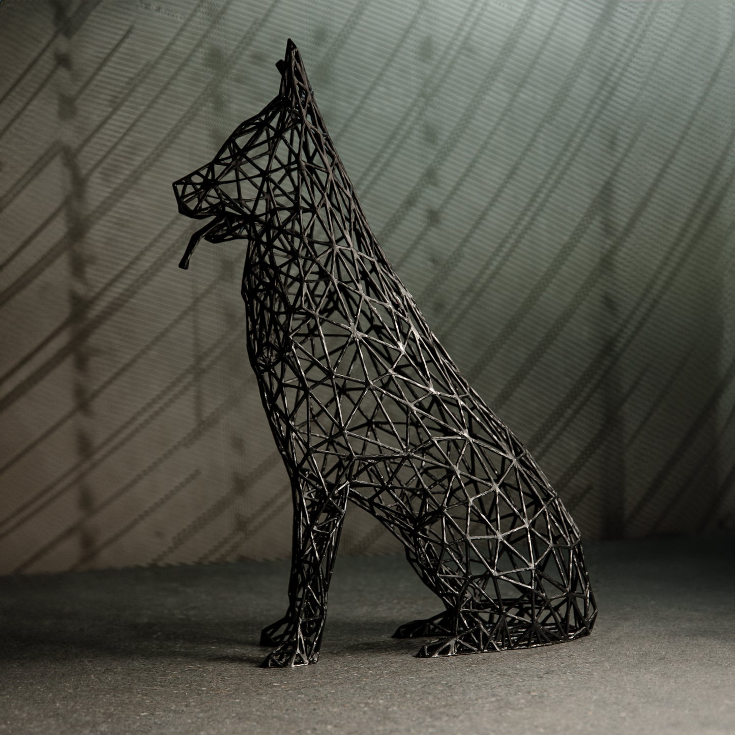 Deutsche Schäferhund-Skulptur