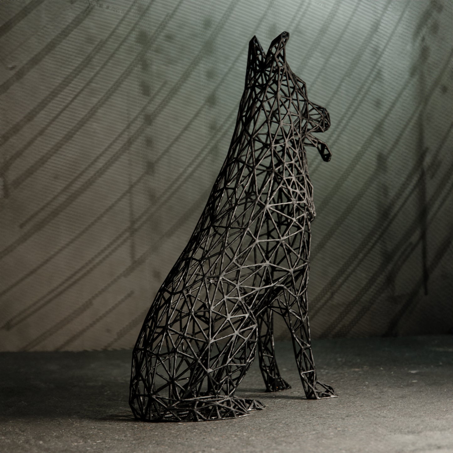 Deutsche Schäferhund-Skulptur