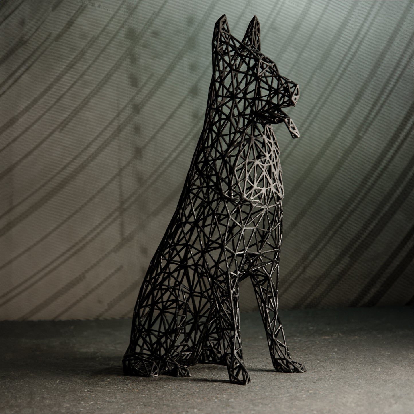 Deutsche Schäferhund-Skulptur