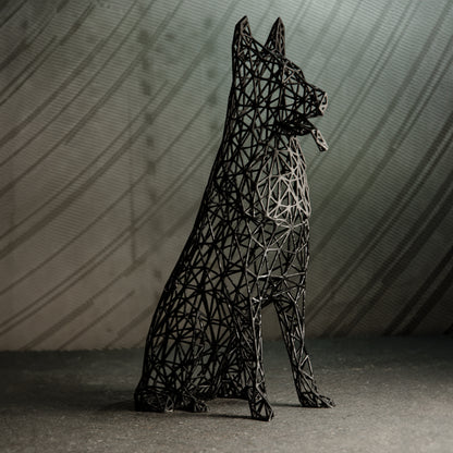 Deutsche Schäferhund-Skulptur