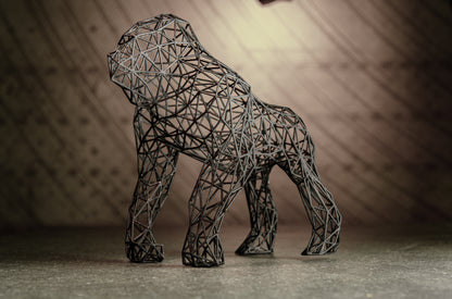 Gorilla Sculpture - Durable Resin Artwork