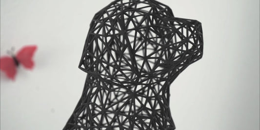 Charmante Welpenskulptur