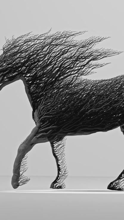 Black Grown Horse