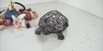 Wireframe Design Turtle Sculpture