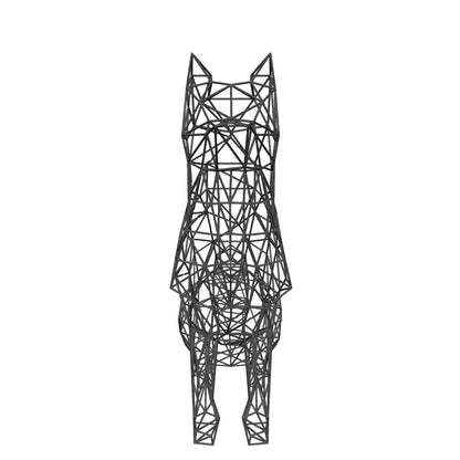Adorable Akita Dog Sculpture