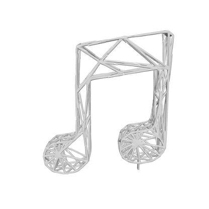 Tischdeko „Achtelnote“ – Einzigartige Gitter-Skulptur mit Musiknote – Moderne und böhmische Wohndekoration 