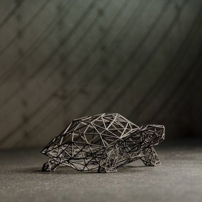Wireframe Design Turtle Sculpture